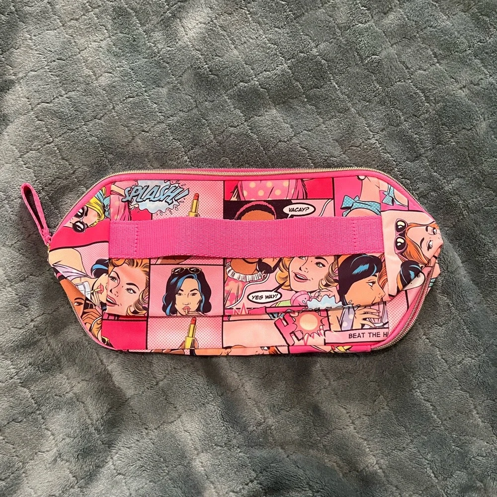 Estee‎ lauder Comic Print Pink cosmetics pouch bag